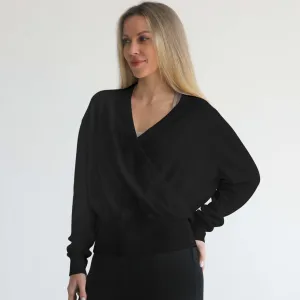 100% Cashmere Wrap Sweater