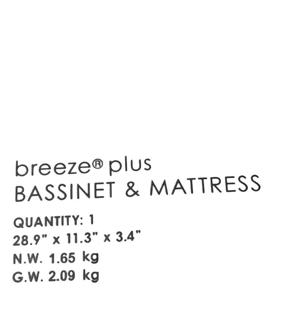 4moms Breeze Bassinet Attachment and Mattress, Plus