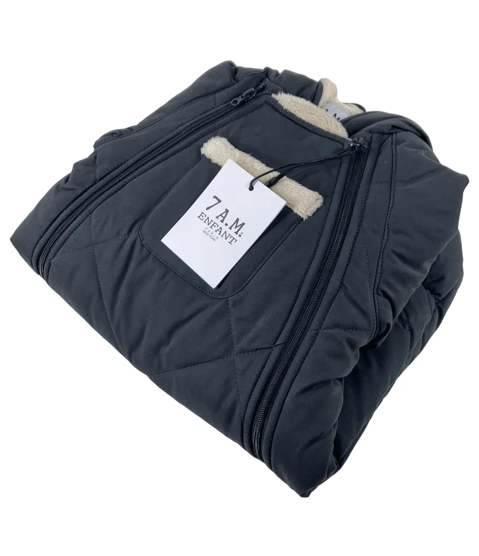 7 A.M. Enfant Benji Snowsuit Bebe, 3-6 Months, Smokey