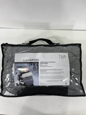 7 A.M. Enfant LambPOD Stroller and Car Seat Footmuff, Heather grey, Medium/Large