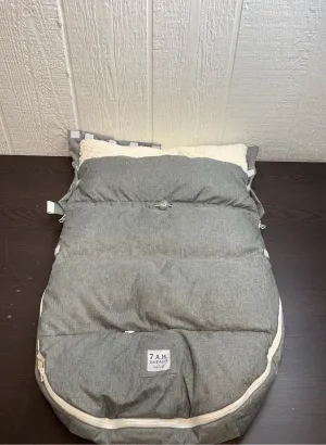 7 A.M. Enfant LambPOD Stroller and Car Seat Footmuff, Heather grey, Small/Medium