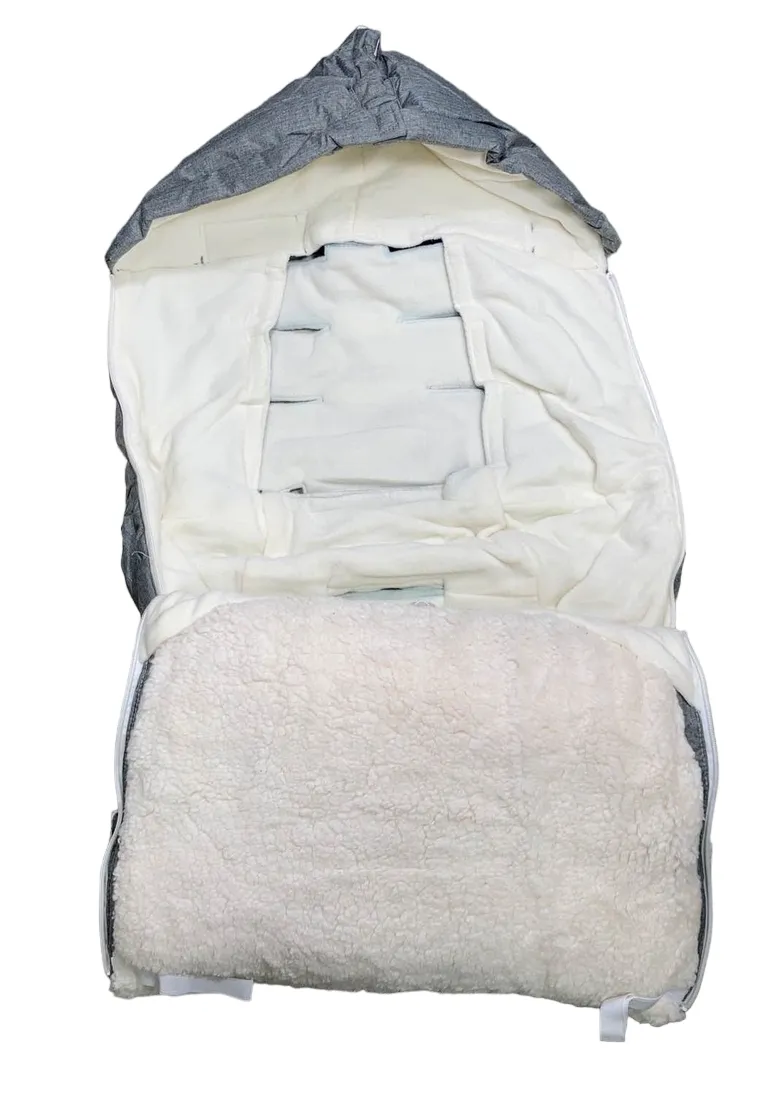 7 A.M. Enfant LambPOD Stroller and Car Seat Footmuff. Medium/Large, Heather Grey