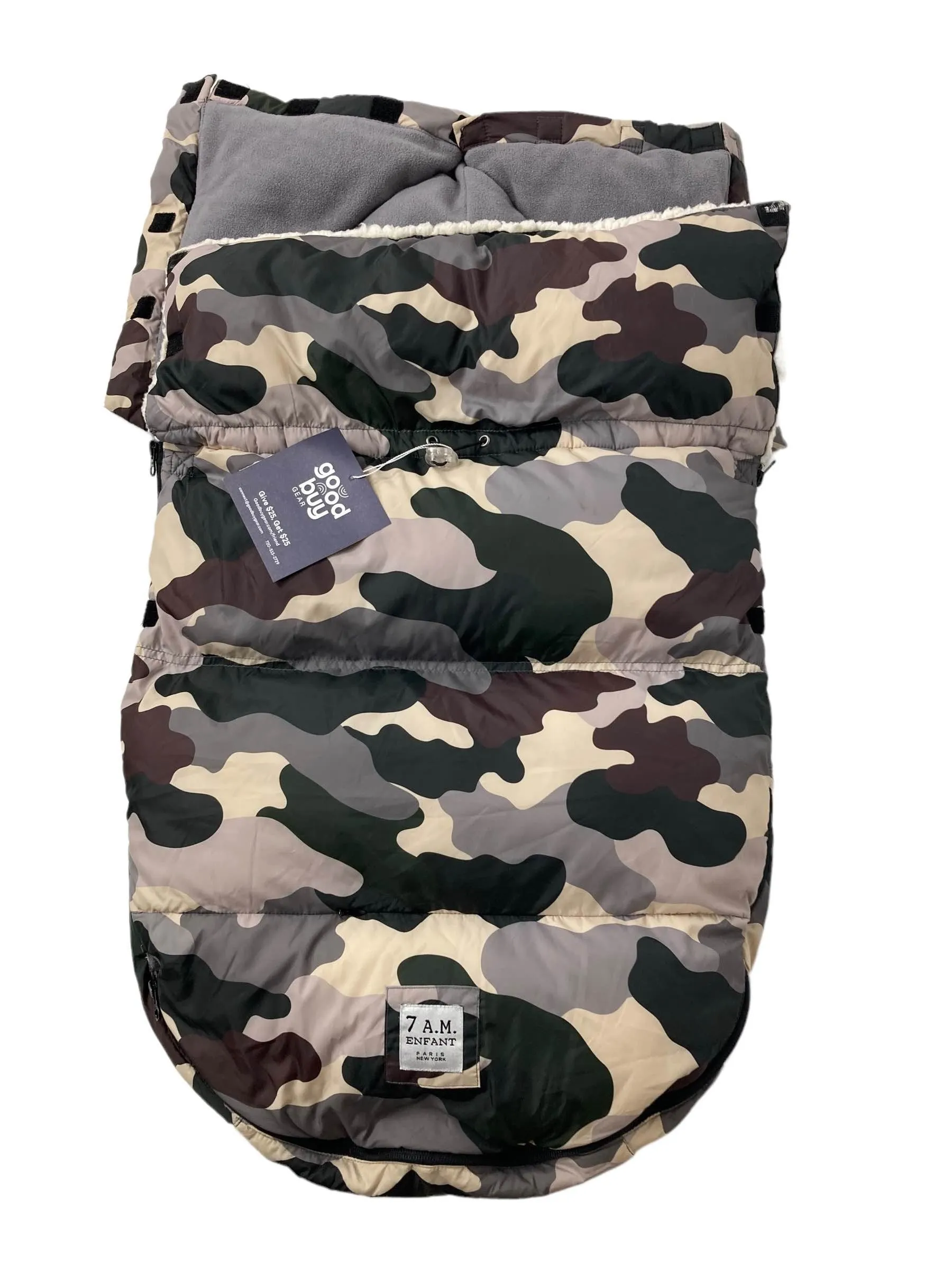 7 A.M. Enfant LambPOD Stroller and Car Seat Footmuff, Small/Medium, Camo Forest