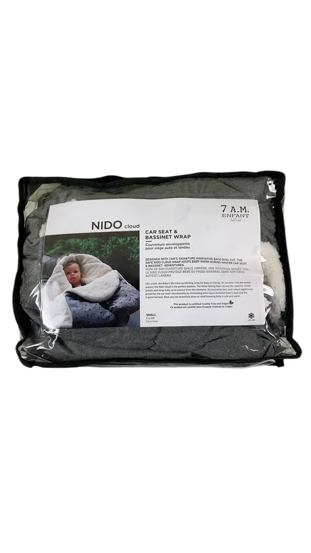 7 A.M. Enfant Nido Cloud, Heather grey, Small (0-6 Months)