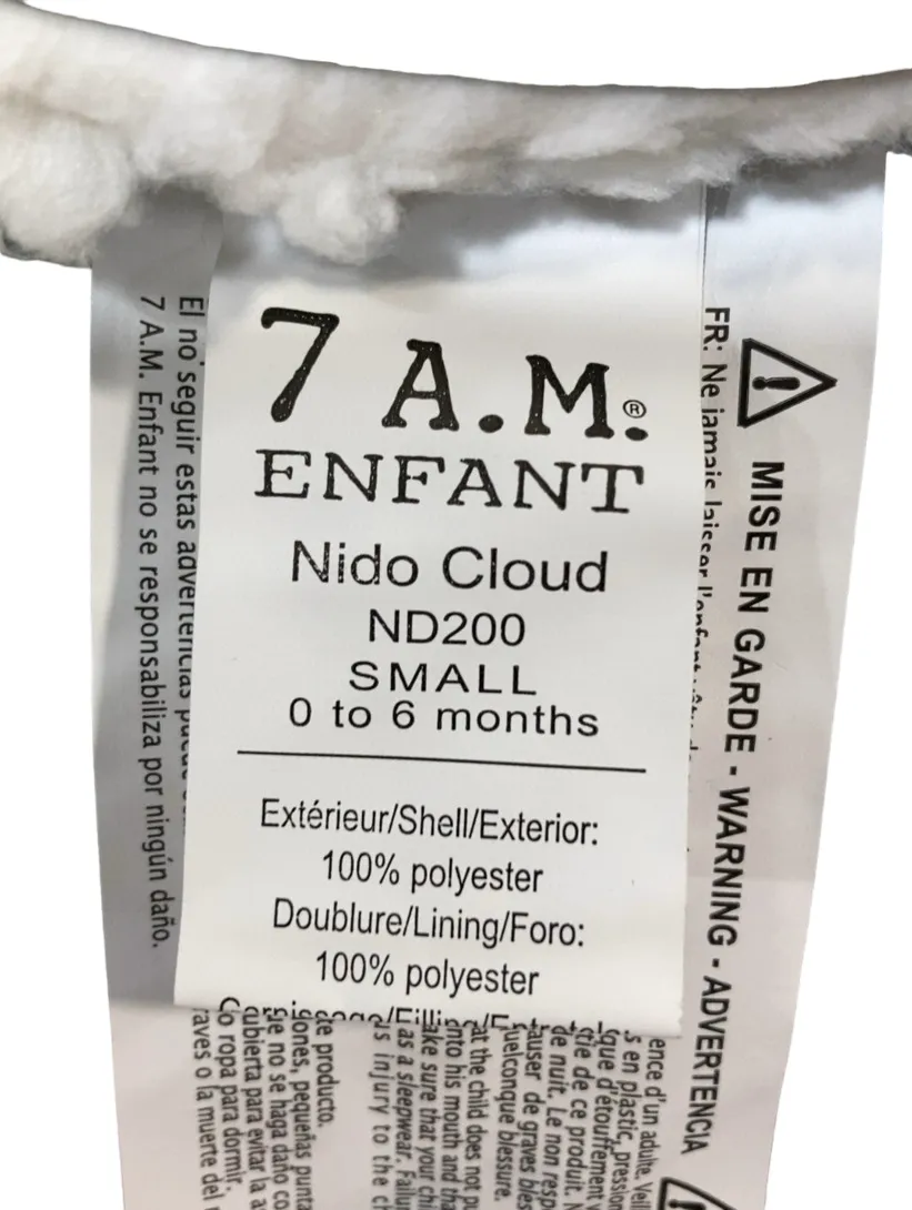 7 A.M. Enfant Nido Cloud, Heather grey, Small (0-6 Months)