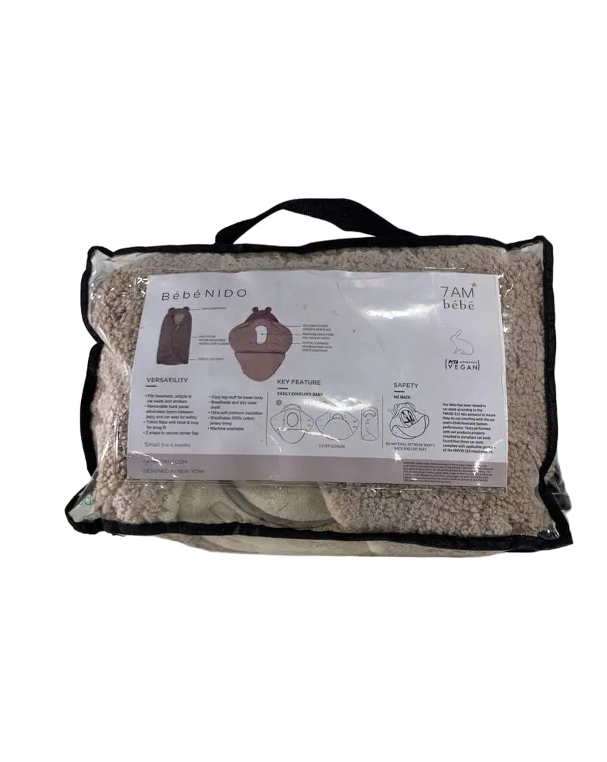 7 A.M. Enfant Nido, Oatmeal Teddy, Small (0-6 months)