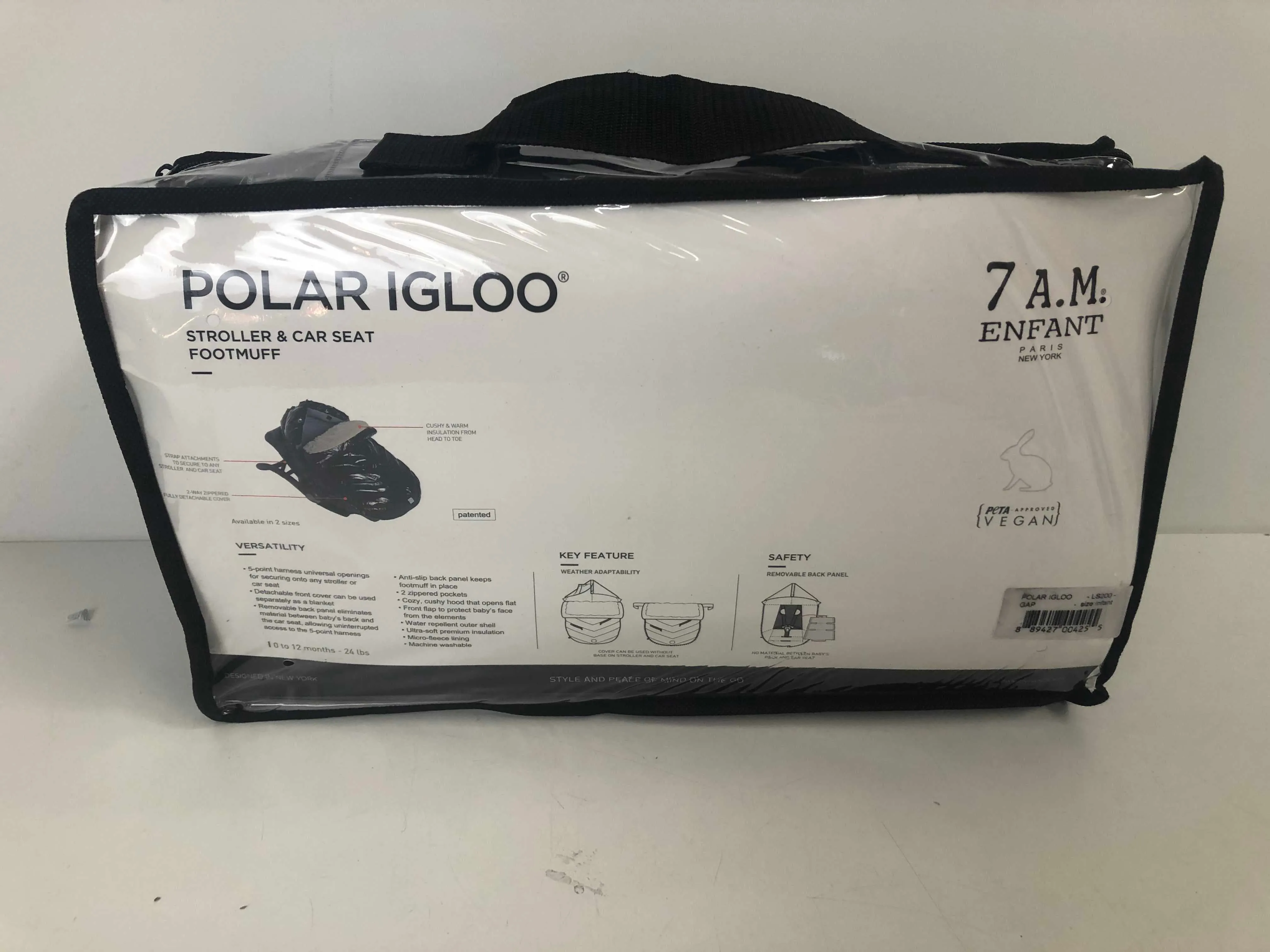 7 A.M. Enfant Polar Igloo Stroller & Car Seat Bunting, Small