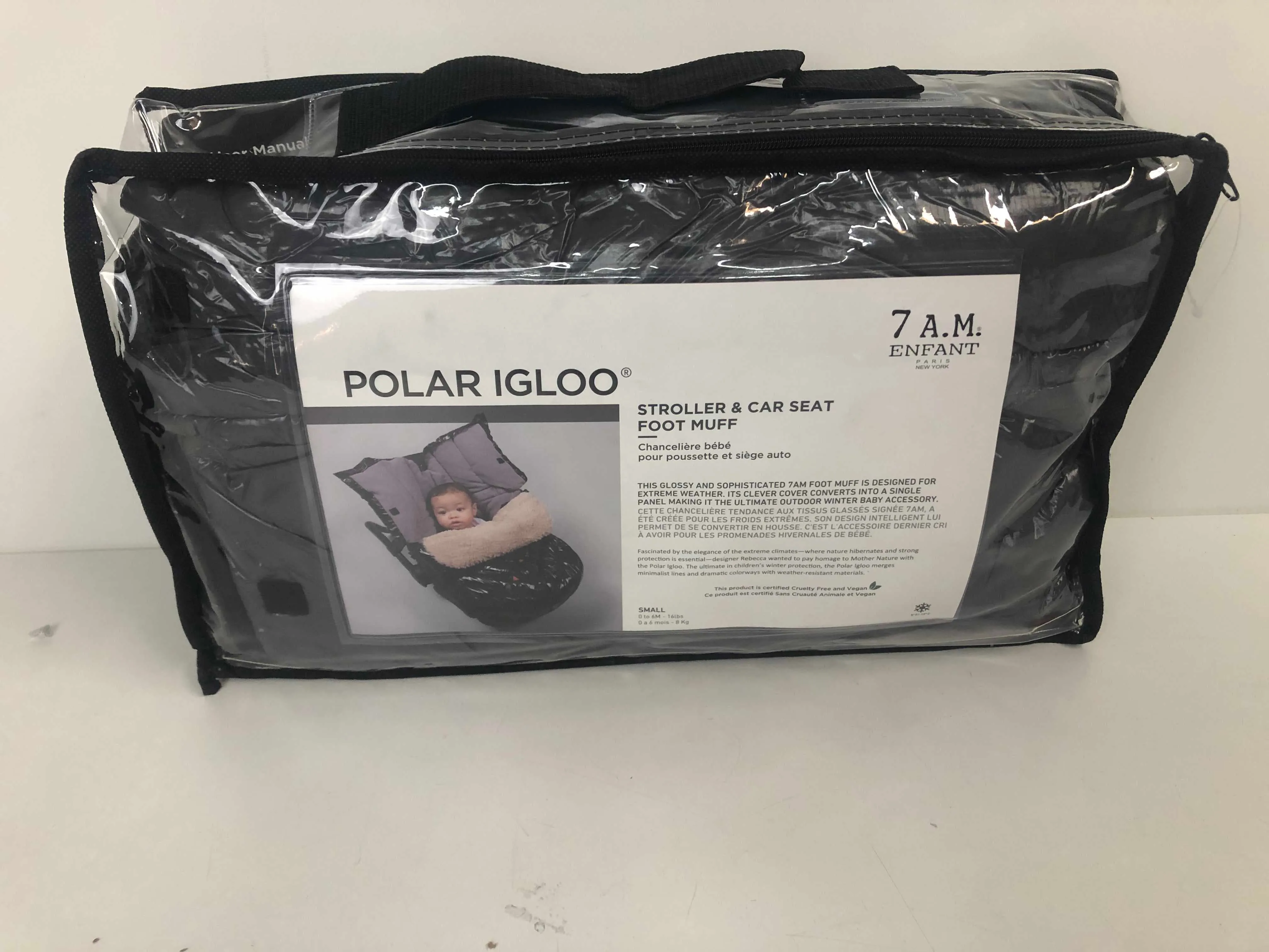 7 A.M. Enfant Polar Igloo Stroller & Car Seat Bunting, Small