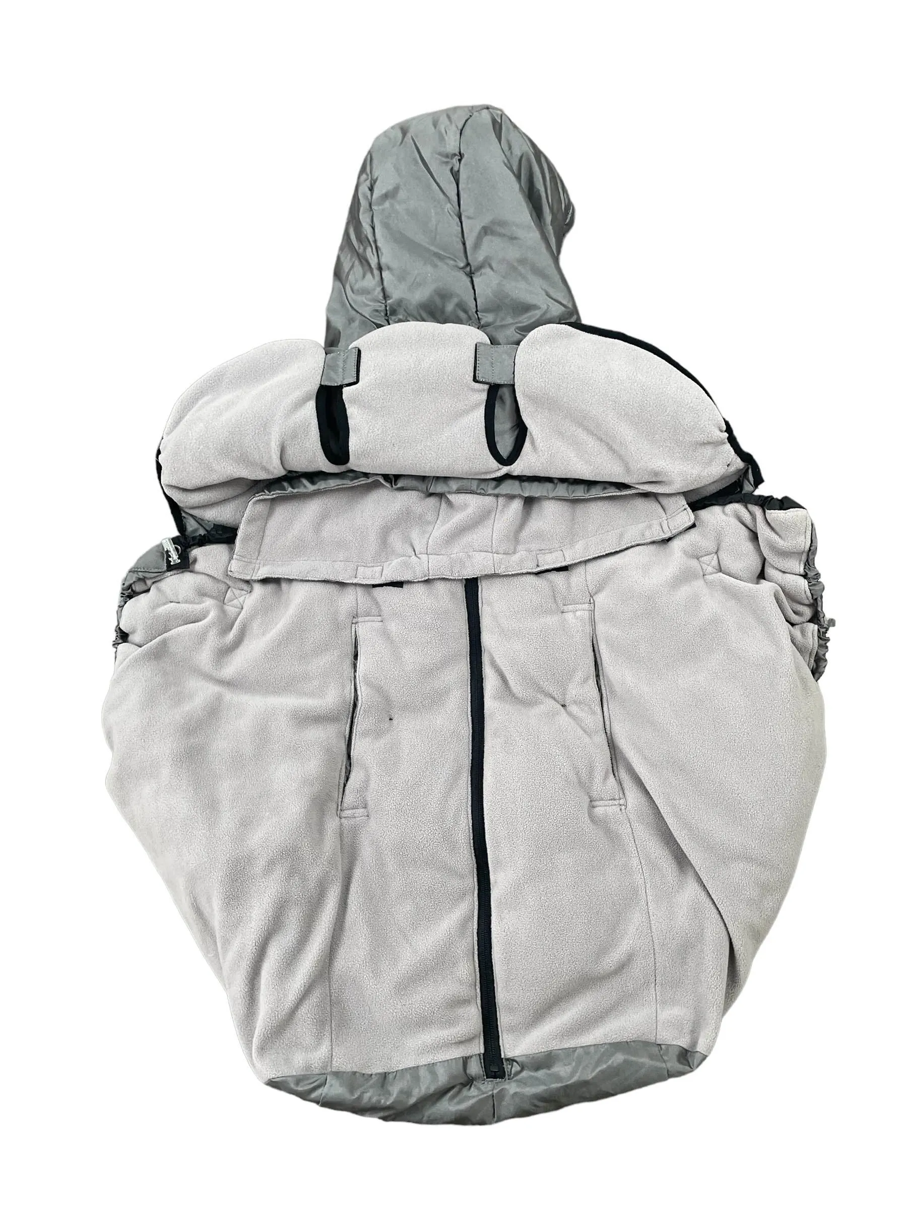 7 A.M. Enfant Pookie Poncho, Metallic Grey