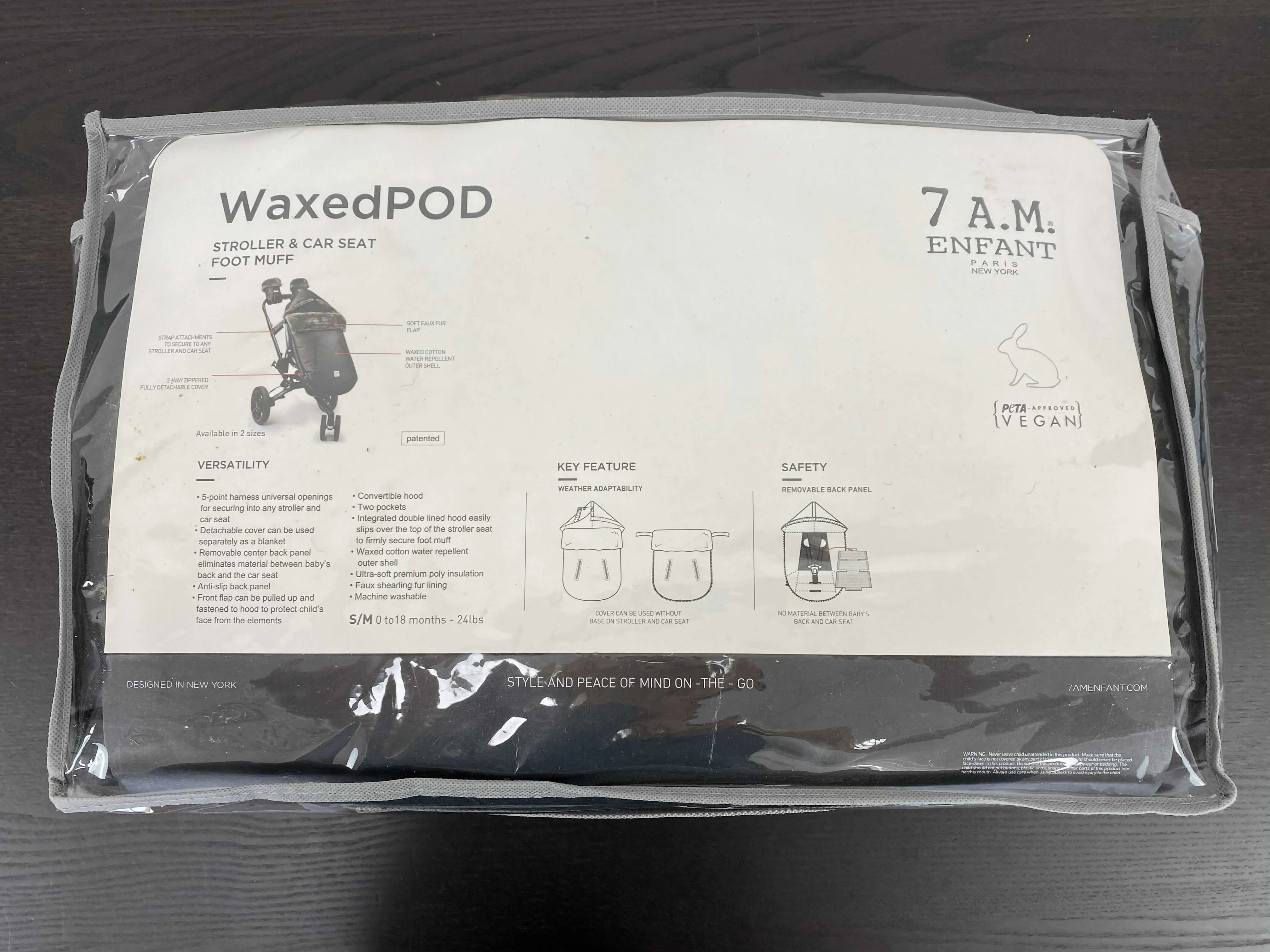 7 A.M. Enfant WaxedPOD Footmuff