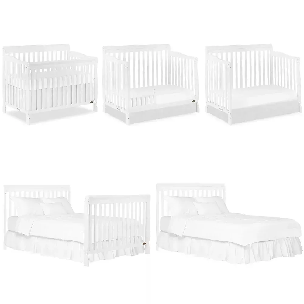 Ashton 4-In-1 Convertible Crib - White