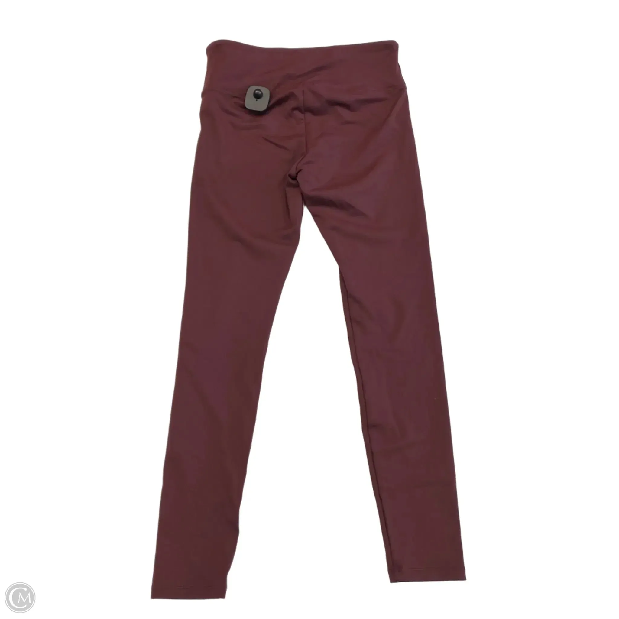 Athletic Leggings By Cmc In Maroon, Size: M
