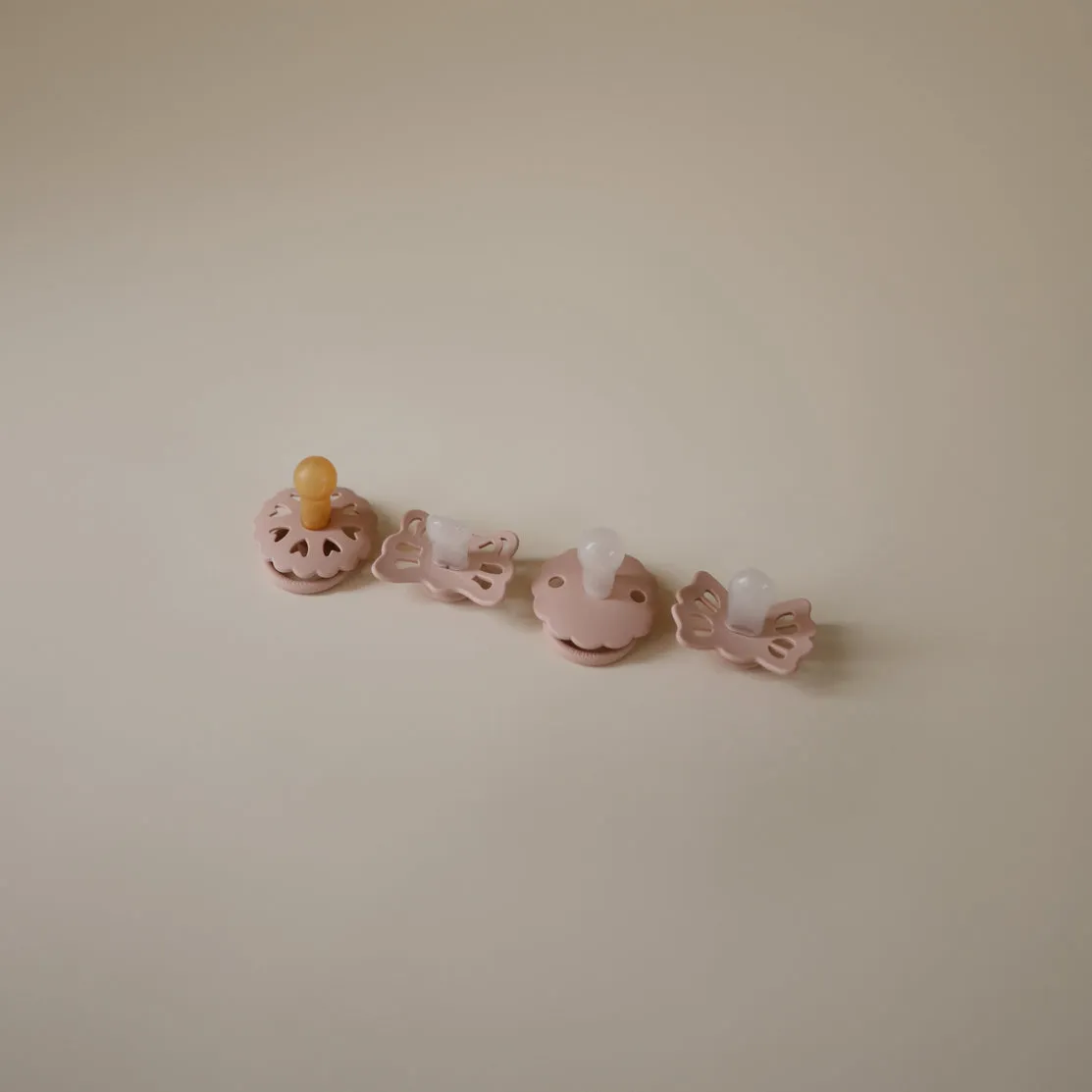 Baby's First Pacifier - Floral Heart - 4-Pack