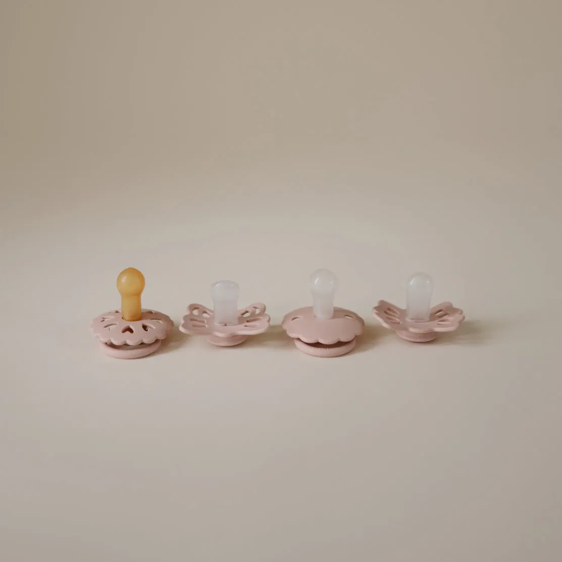 Baby's First Pacifier - Floral Heart - 4-Pack