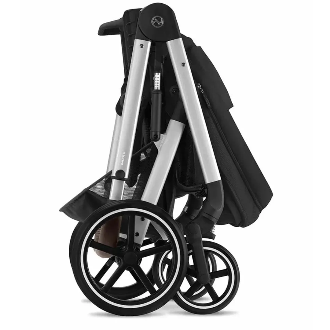 Balios S Lux Stroller - Silver Frame Moon Black Seat