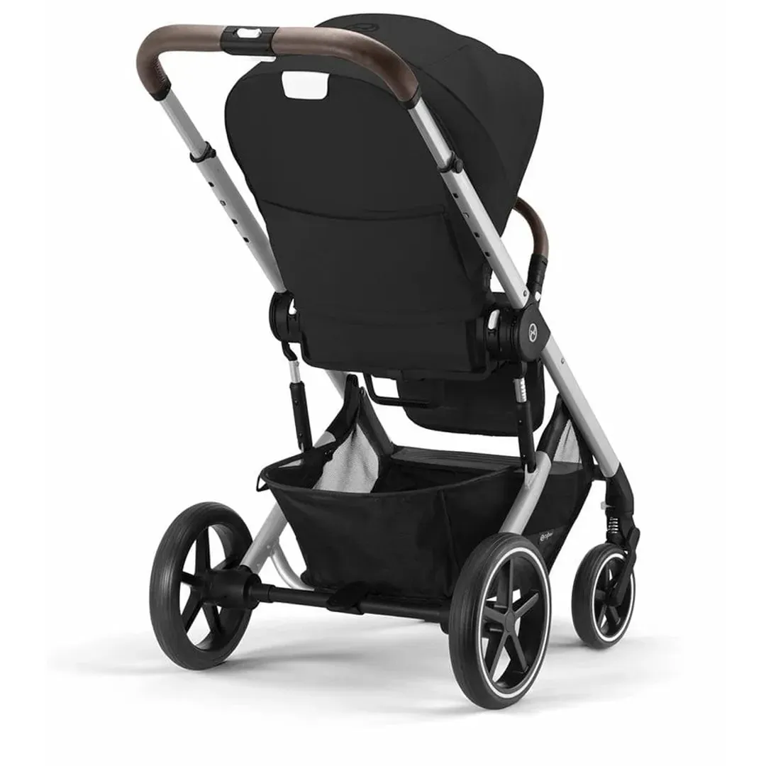 Balios S Lux Stroller - Silver Frame Moon Black Seat