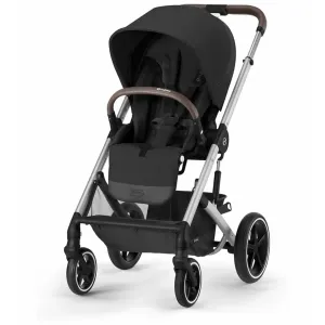 Balios S Lux Stroller - Silver Frame Moon Black Seat