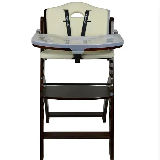 Beyond Junior Y High Chair - Mahogany/Cream (See Description)