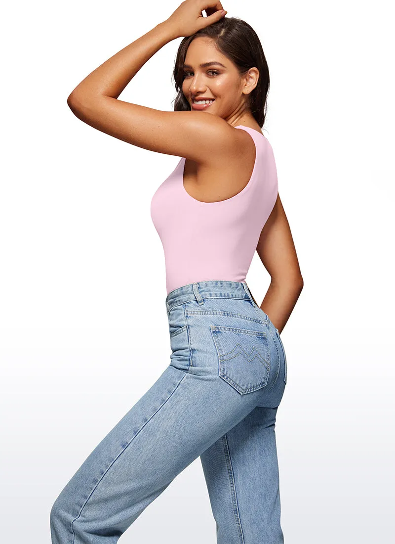 Butterluxe High Neck Racerback Bodysuits
