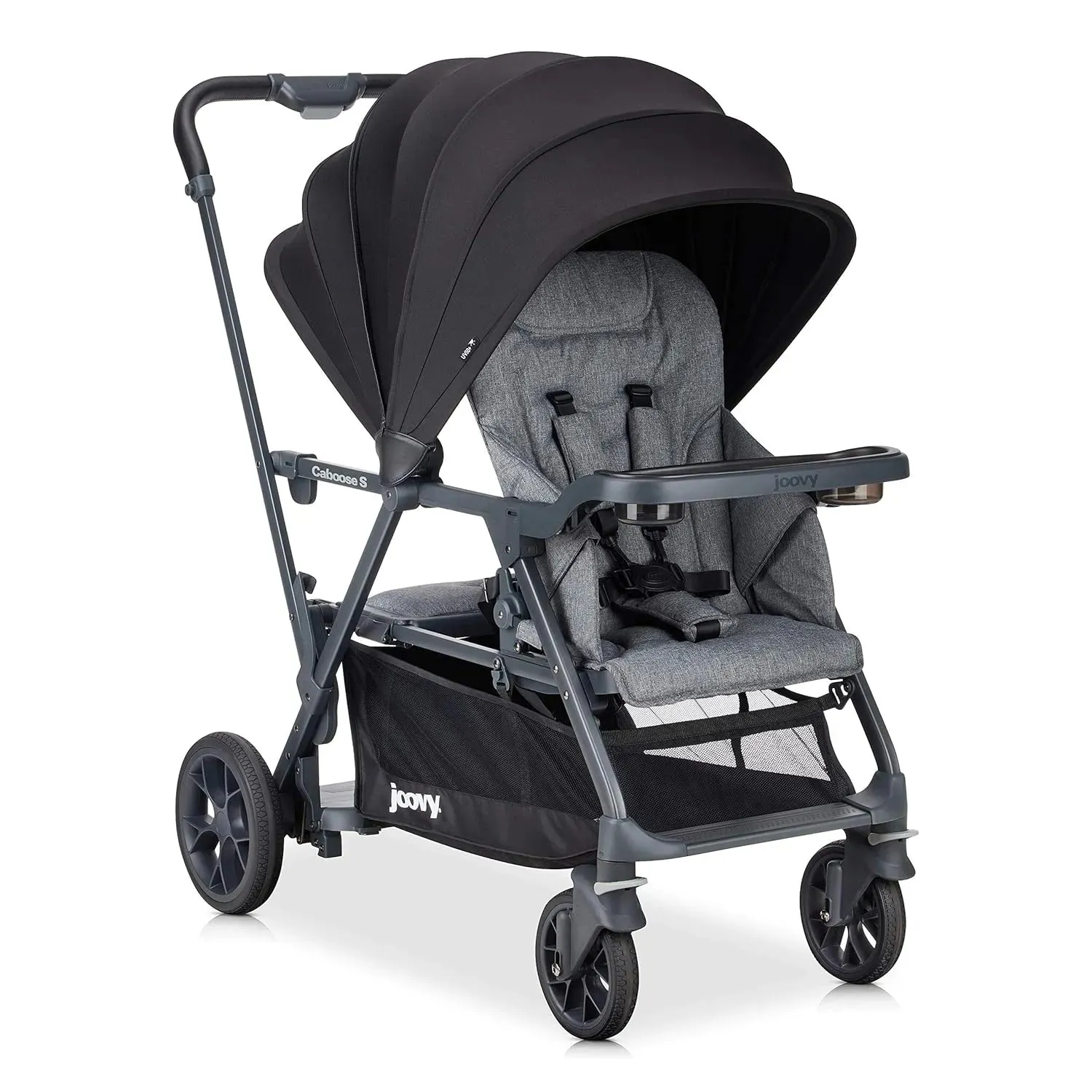 Caboose S Tandem Stroller - Grey Melange