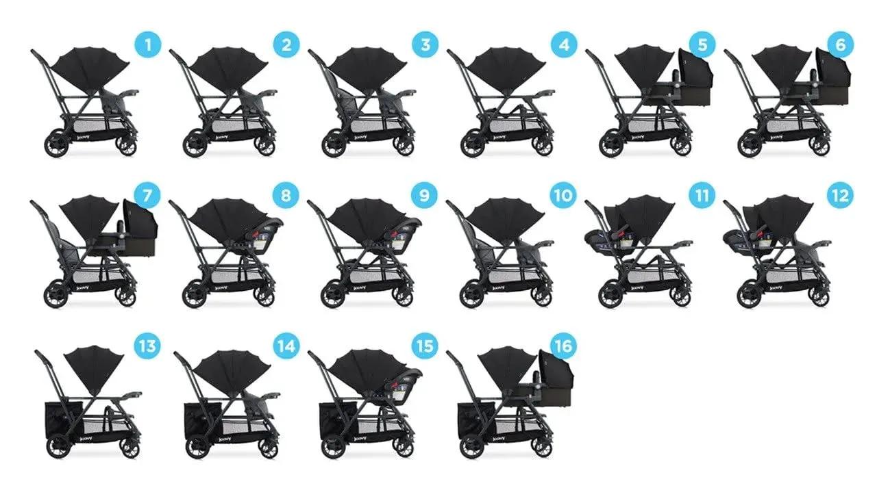 Caboose S Tandem Stroller - Grey Melange