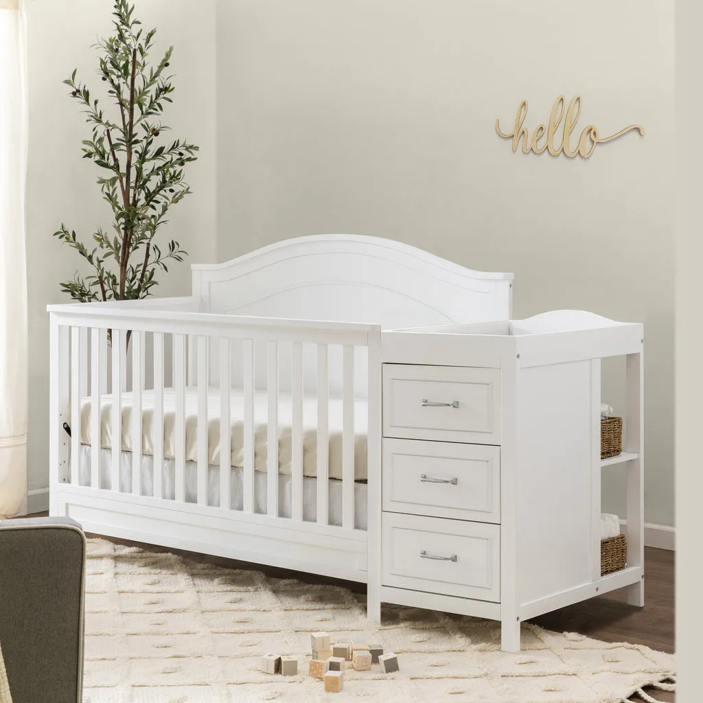 Charlie 4-in-1 Convertible Crib and Changer Combo