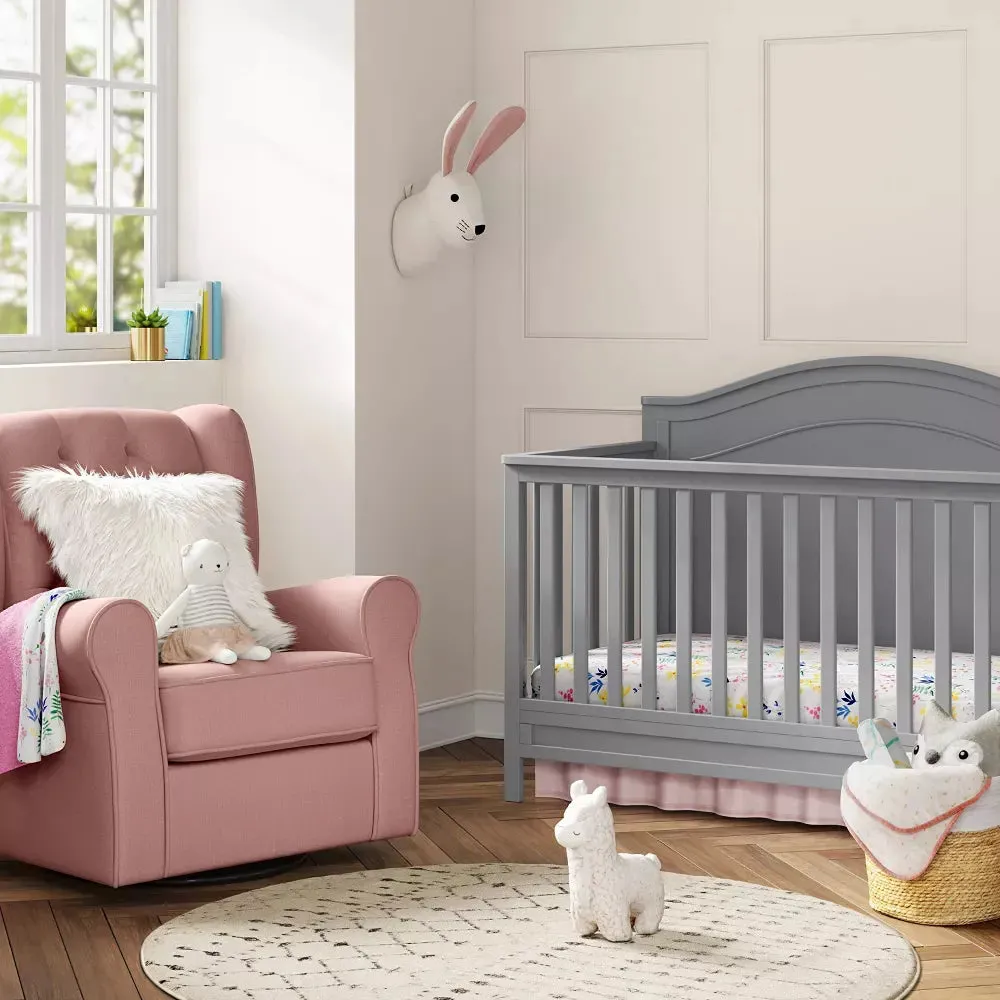 Charlie 4-in-1 Convertible Crib - Grey