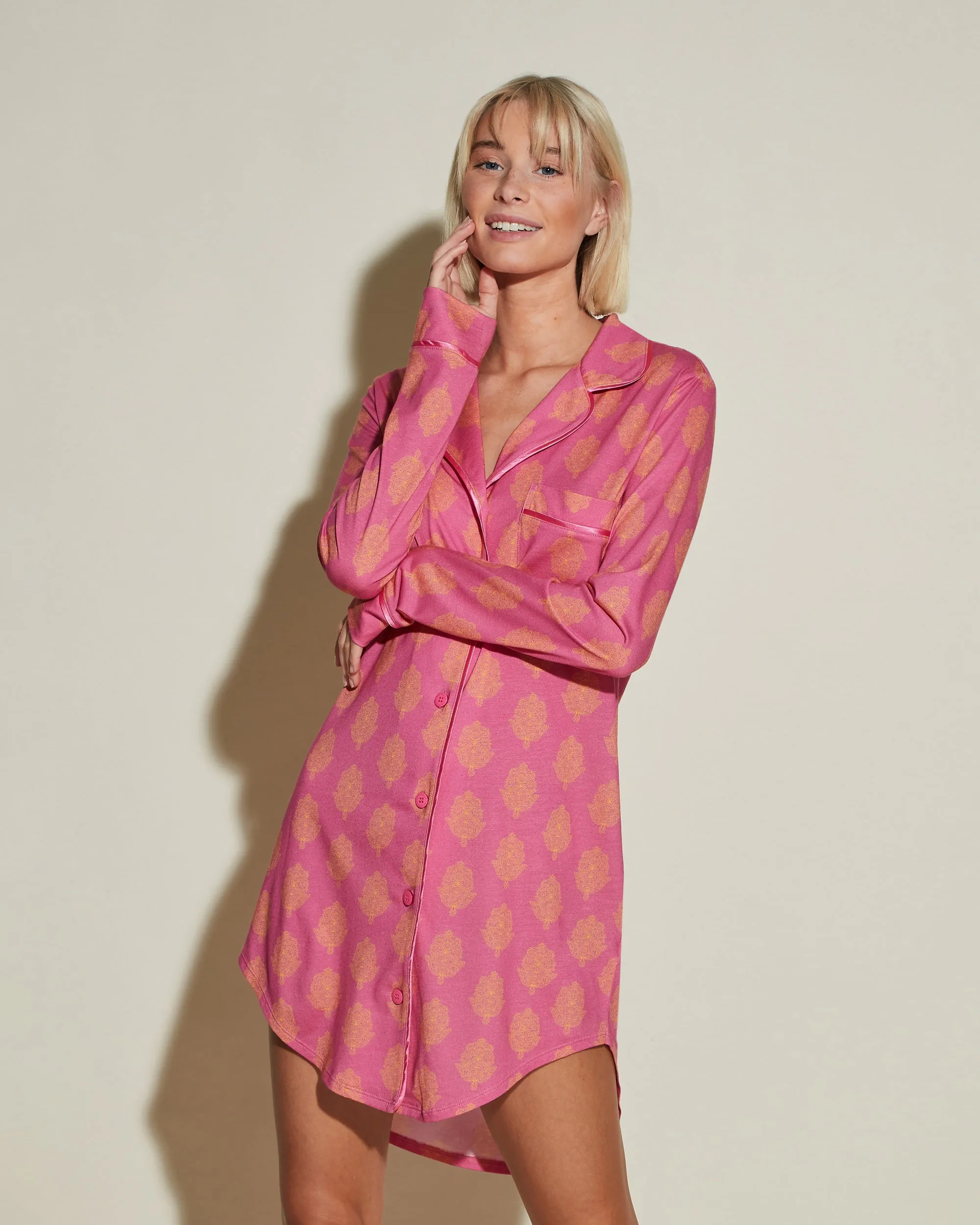 Chemise De Nuit À Imprimés