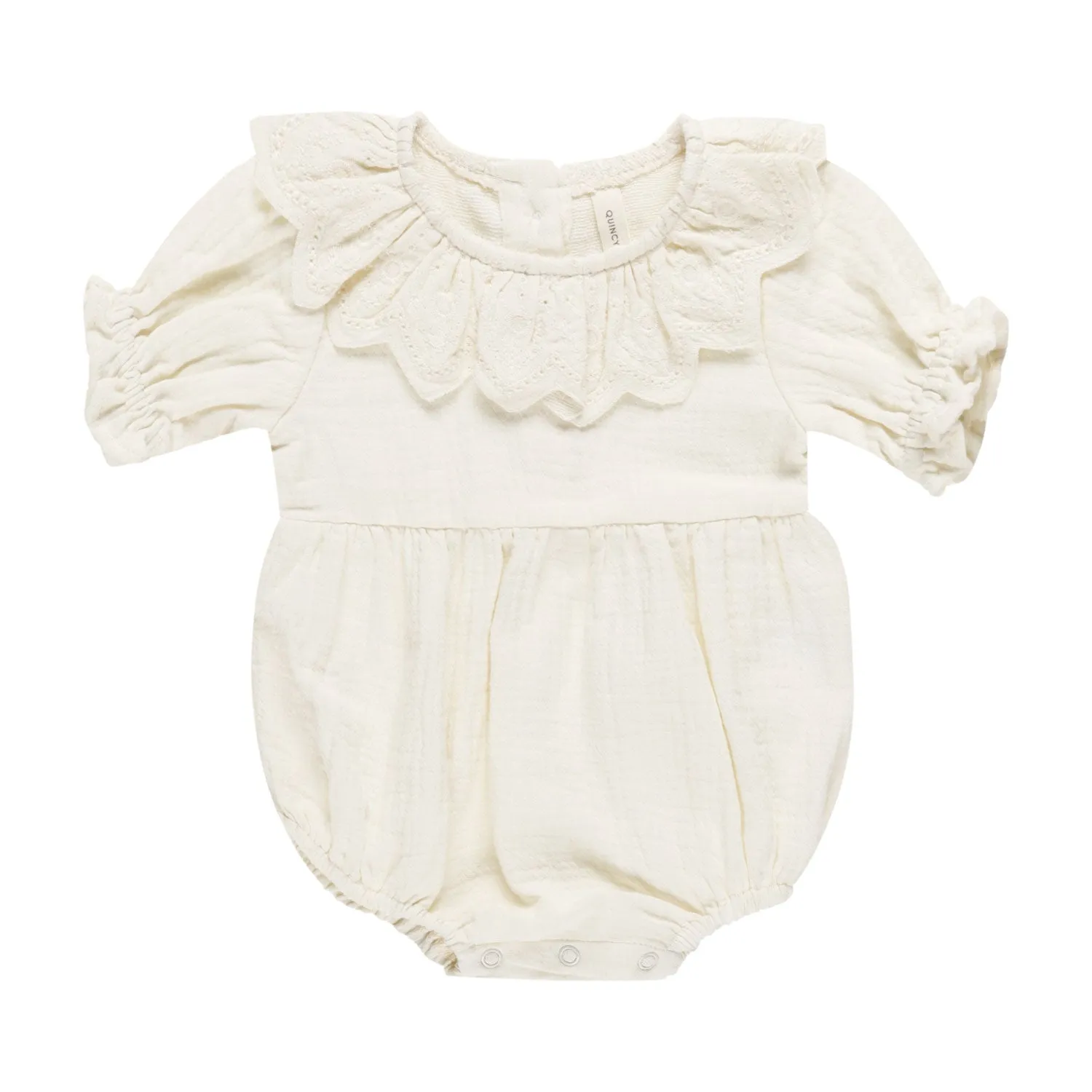 Collared Romper - Ivory - FINAL SALE