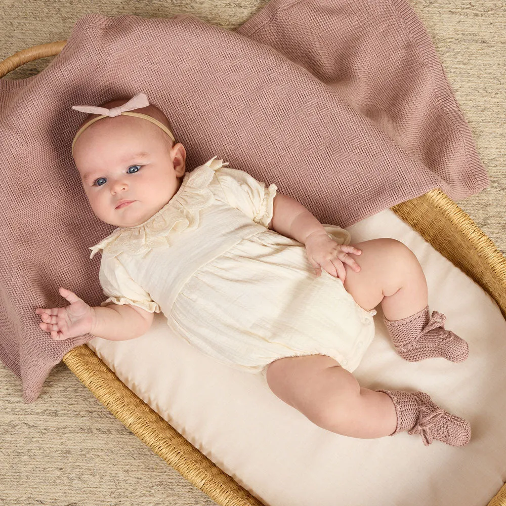 Collared Romper - Ivory - FINAL SALE