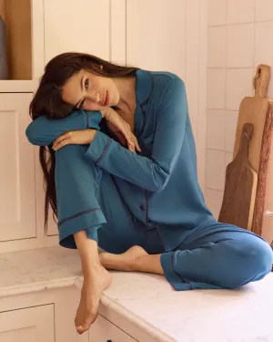 Conjunto De Pijama Con Camisa De Manga Larga Y Pantalones