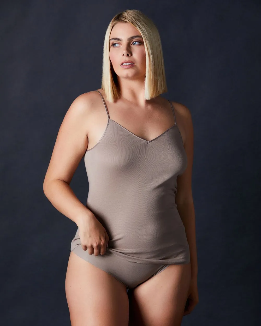 Cotton Seamless V Neck Cami