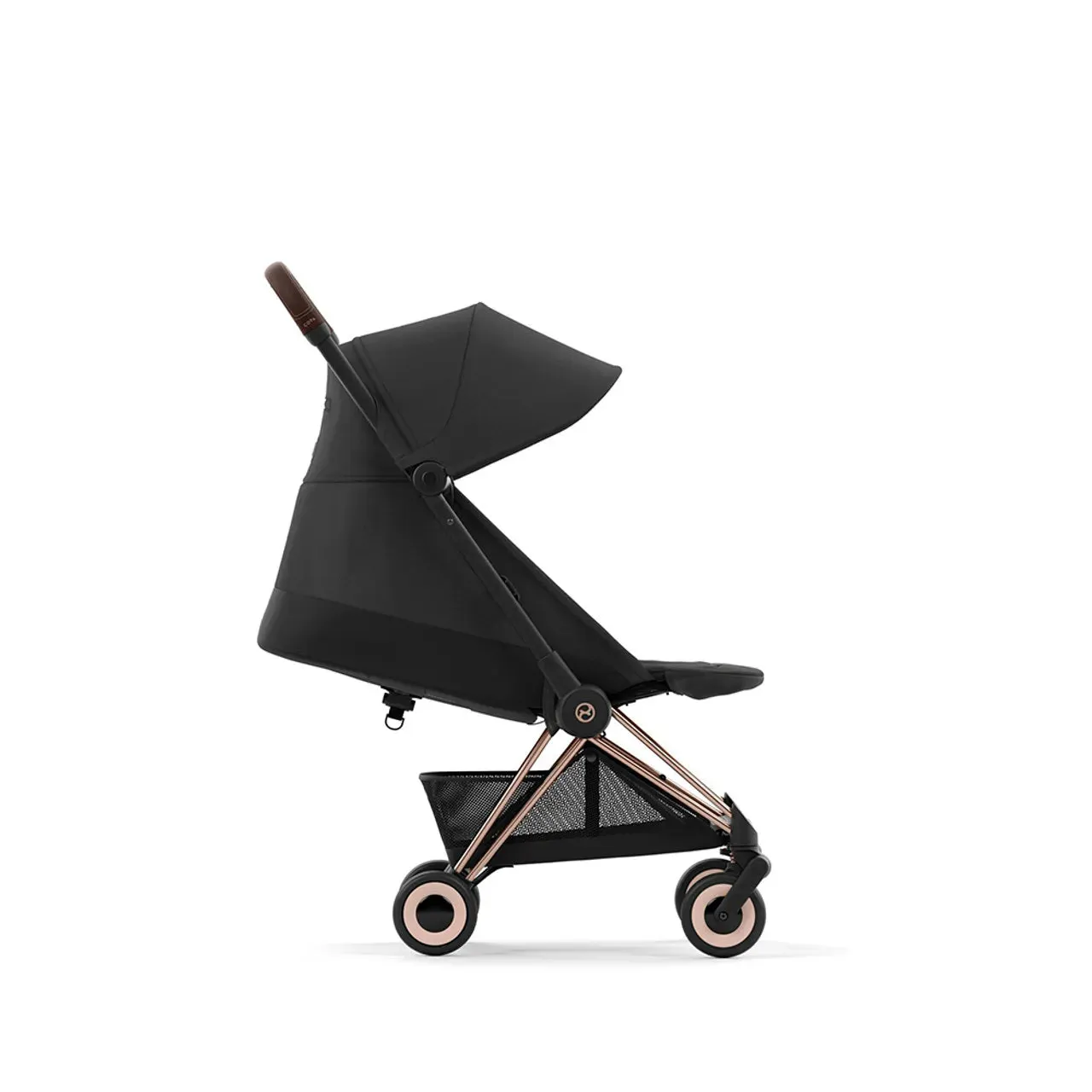 COYA Stroller - Rose Gold Frame   Sepia Black Seat