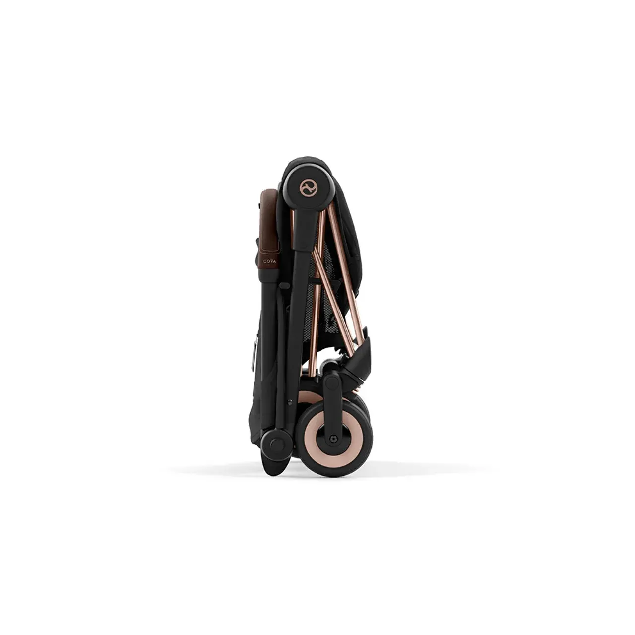 COYA Stroller - Rose Gold Frame   Sepia Black Seat