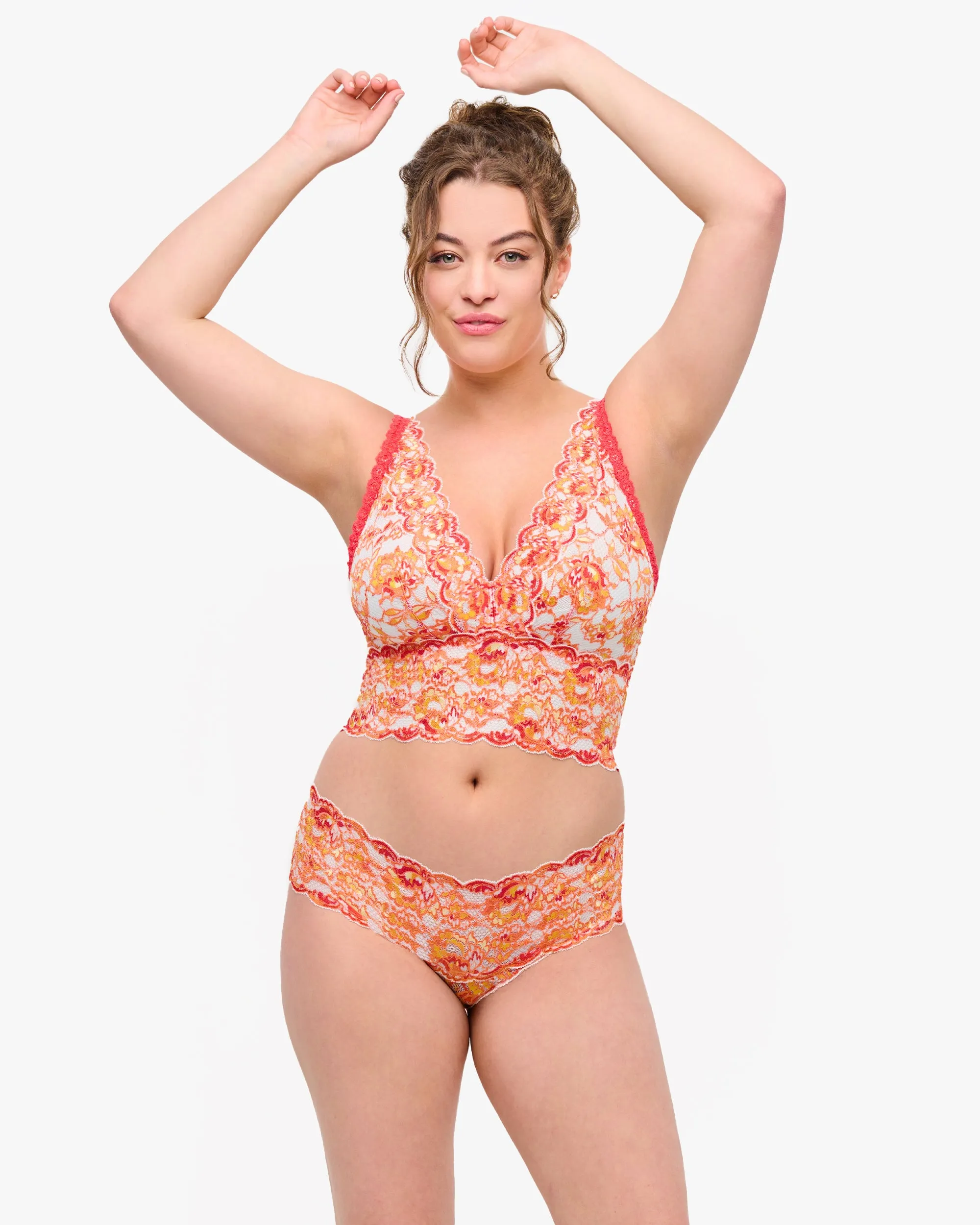 Curvy Plungie Longline Bralette