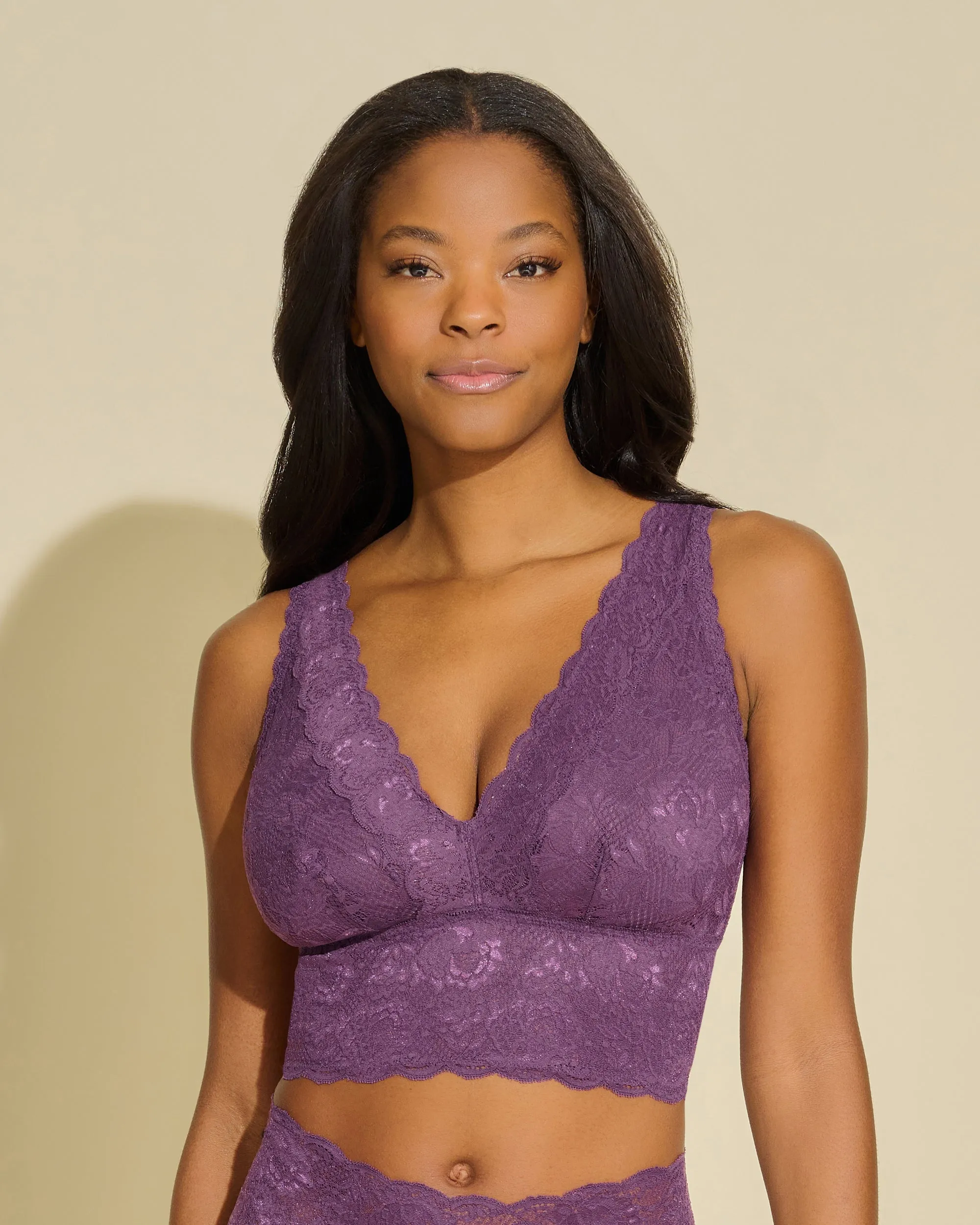 Curvy Plungie Longline Bralette