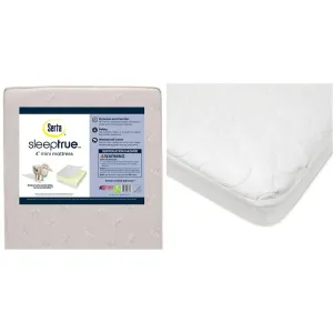 Delta Children Serta SleepTrue Mini Crib Mattress - White