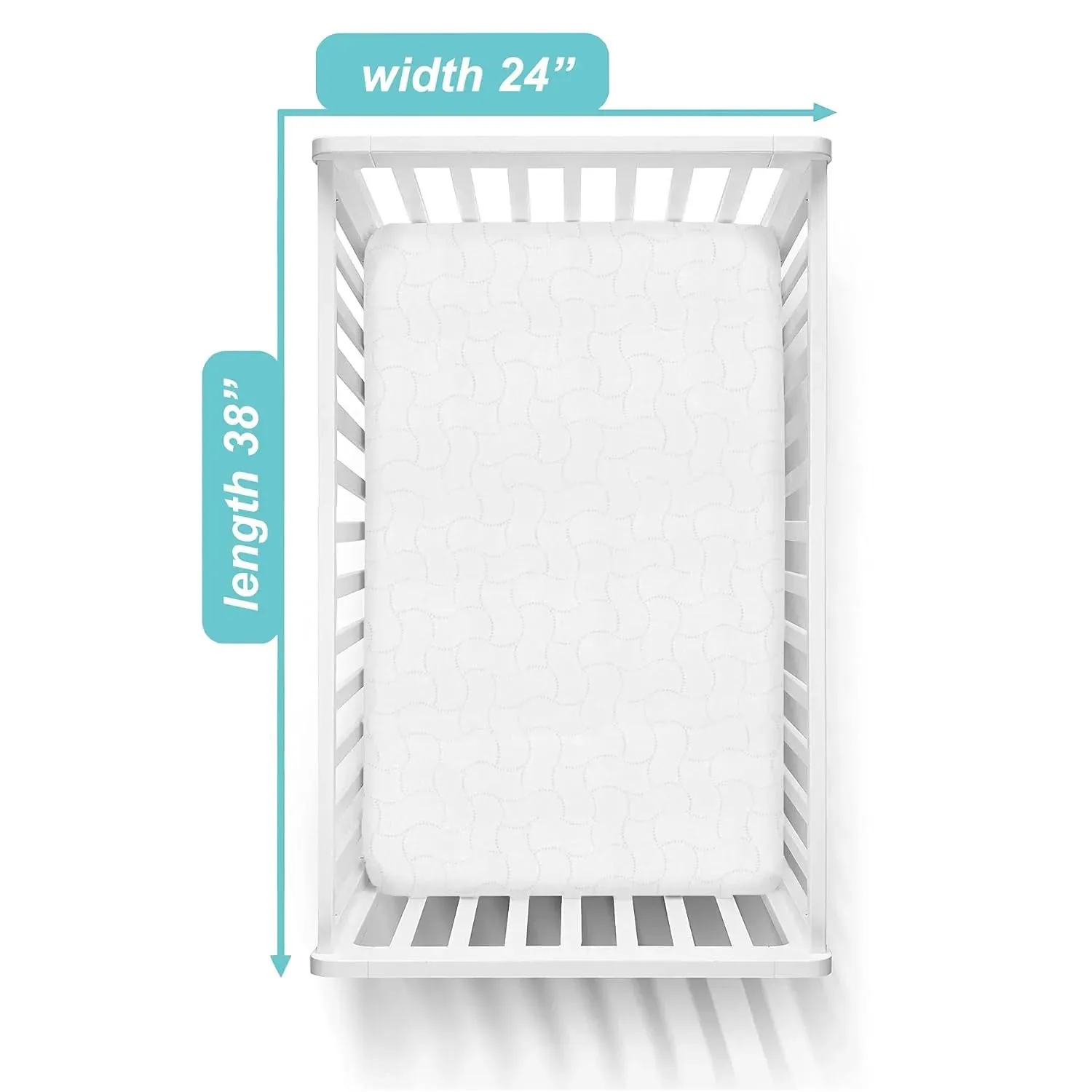 Delta Children Serta SleepTrue Mini Crib Mattress - White
