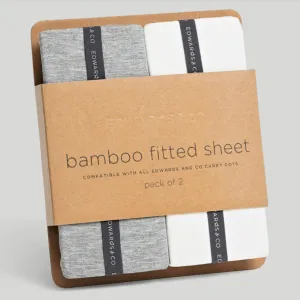Edwards & Co Carry Cot Fitted Sheets 2pk
