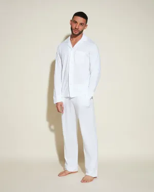 Ensemble De Pyjama Classique À Manches Longues Et Pantalon Pour Hommes