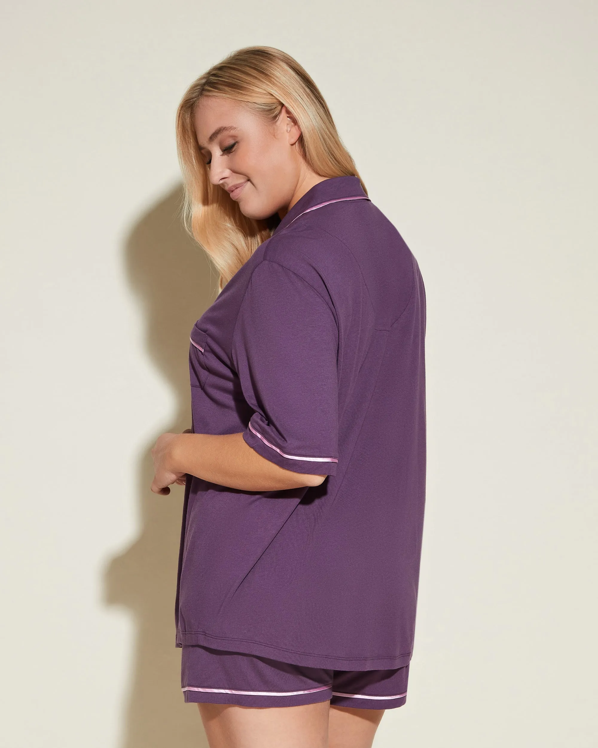 Ensemble Pyjama Haut À Manches Courtes Et Boxer