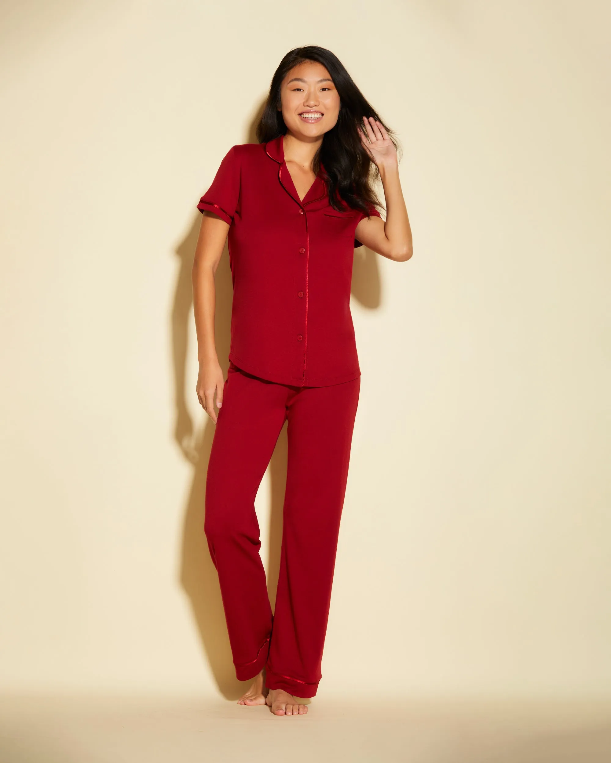 Ensemble Pyjama Haut  À Manches Courtes Et Pantalon