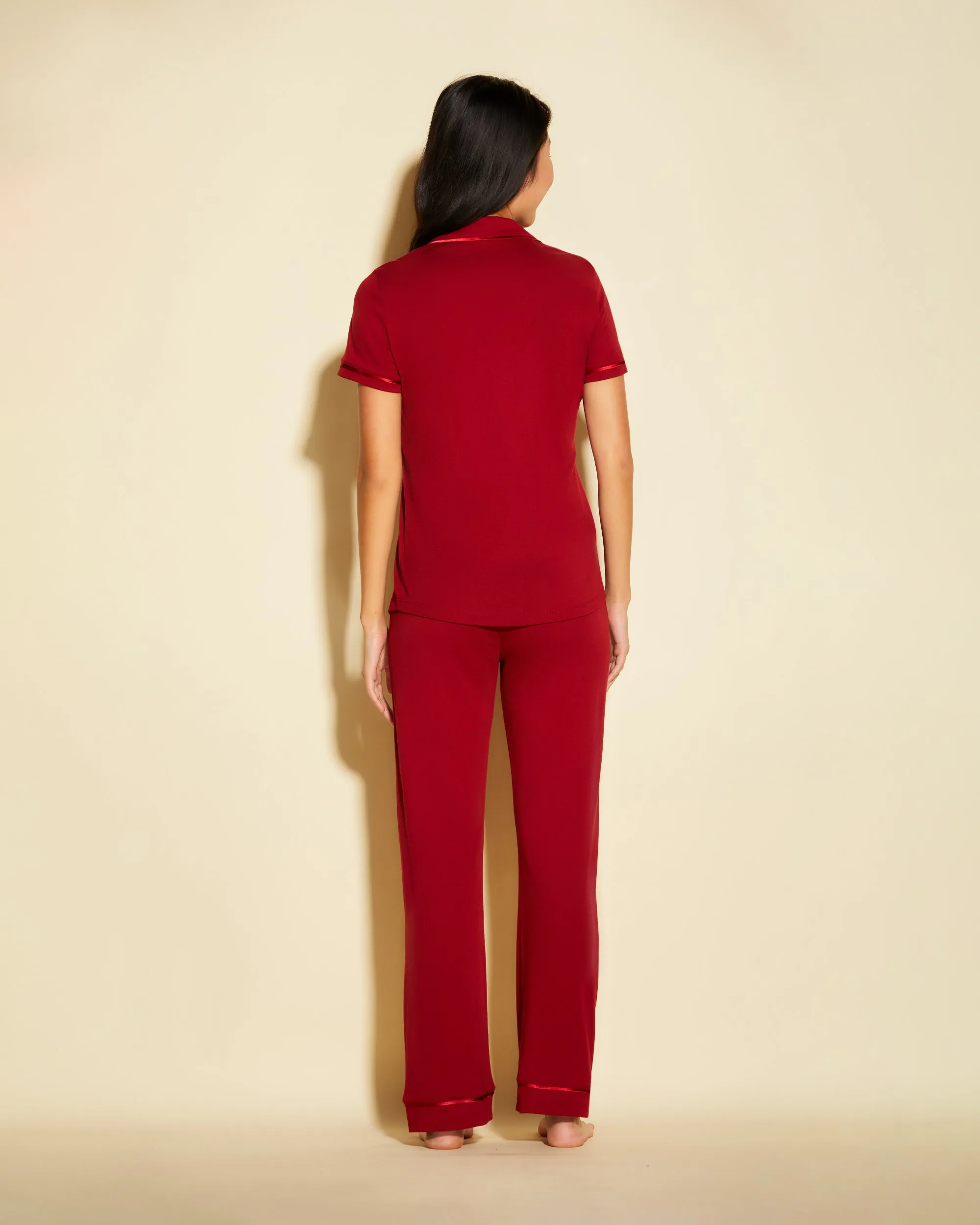 Ensemble Pyjama Haut  À Manches Courtes Et Pantalon