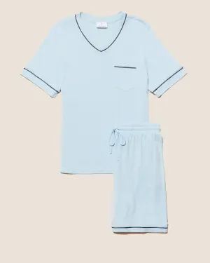 Ensemble Pyjama Haut À Manches Courtes Et Short Pour Hommes