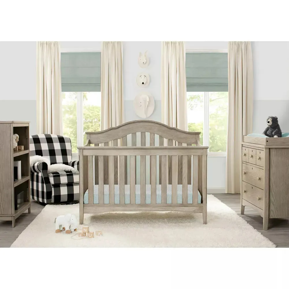 Farmhouse 6-in-1 Convertible Crib - Textured Limestone (See Description)