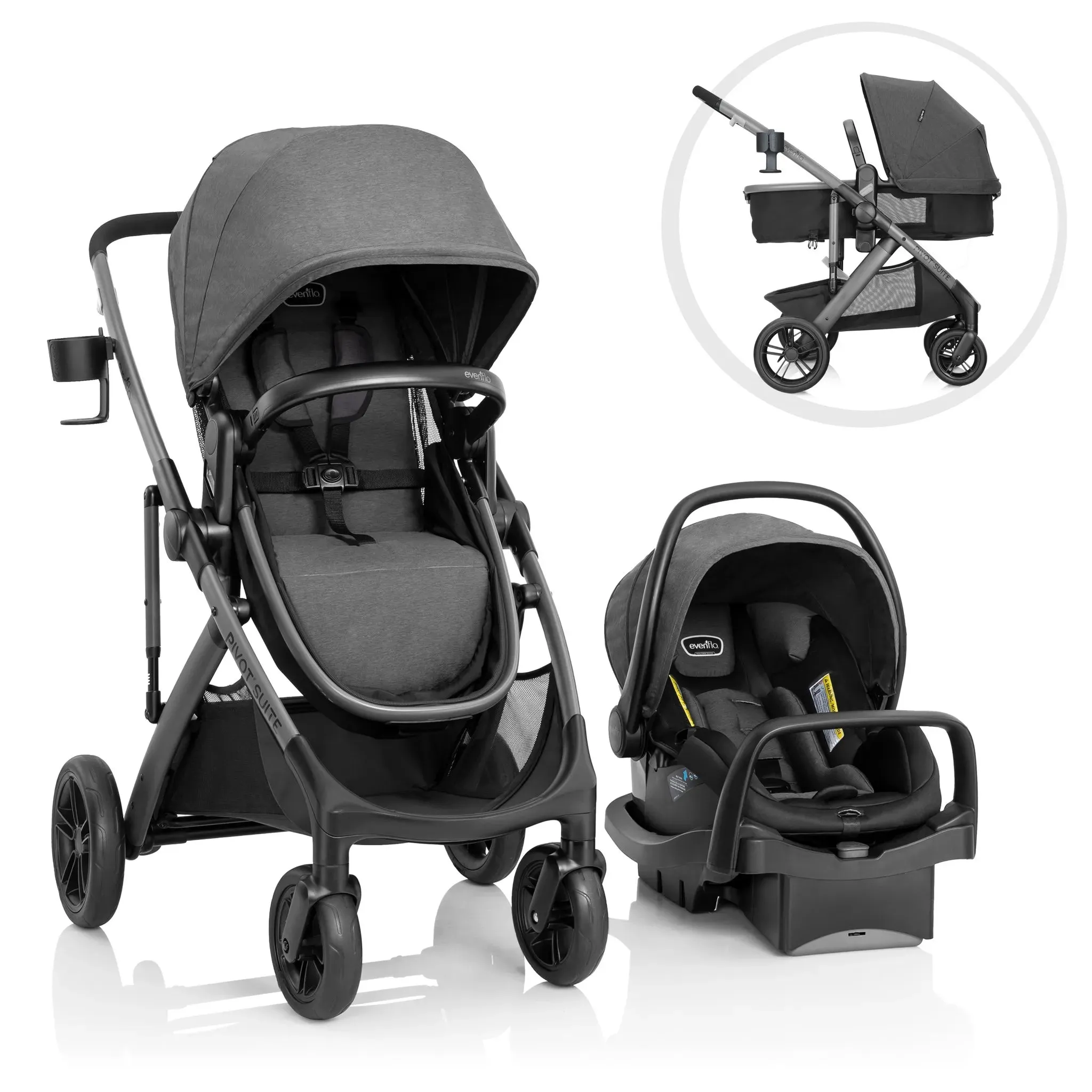 (Floor Model) Pivot Suite Travel System with LiteMax - Devon Gray