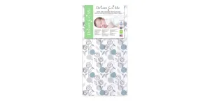 Floral Dreams Firm Fiber Standard Baby Crib Mattress in Teal,