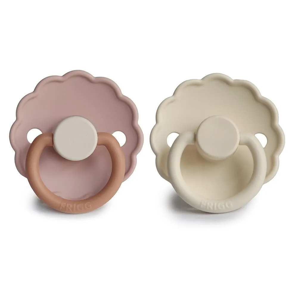 Frigg Daisy Silicone 2pk Biscuit   Cream
