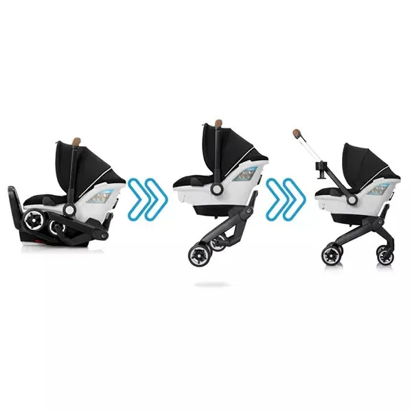 Gold Shyft DualRide with Carryall Storage Infant Car Seat - Onyx Black