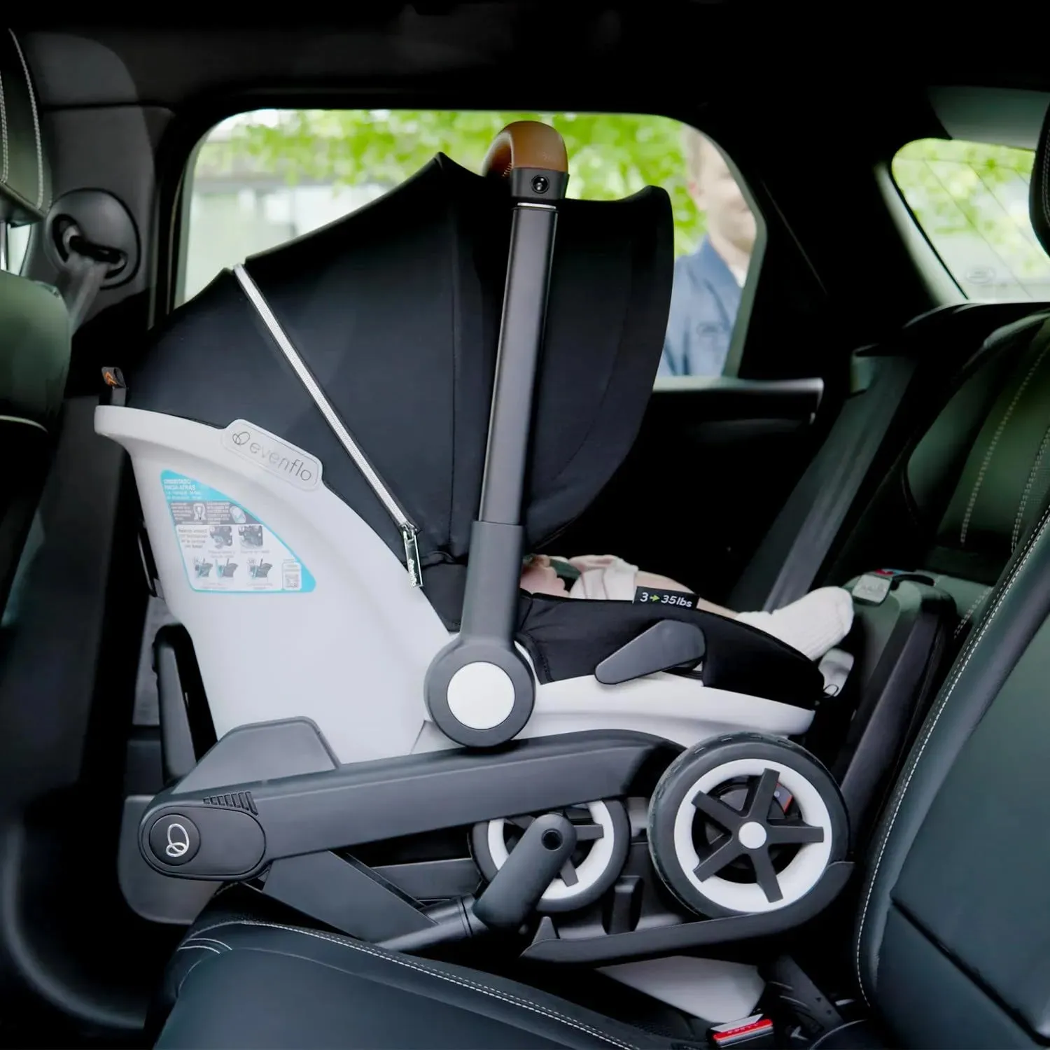 Gold Shyft DualRide with Carryall Storage Infant Car Seat - Onyx Black